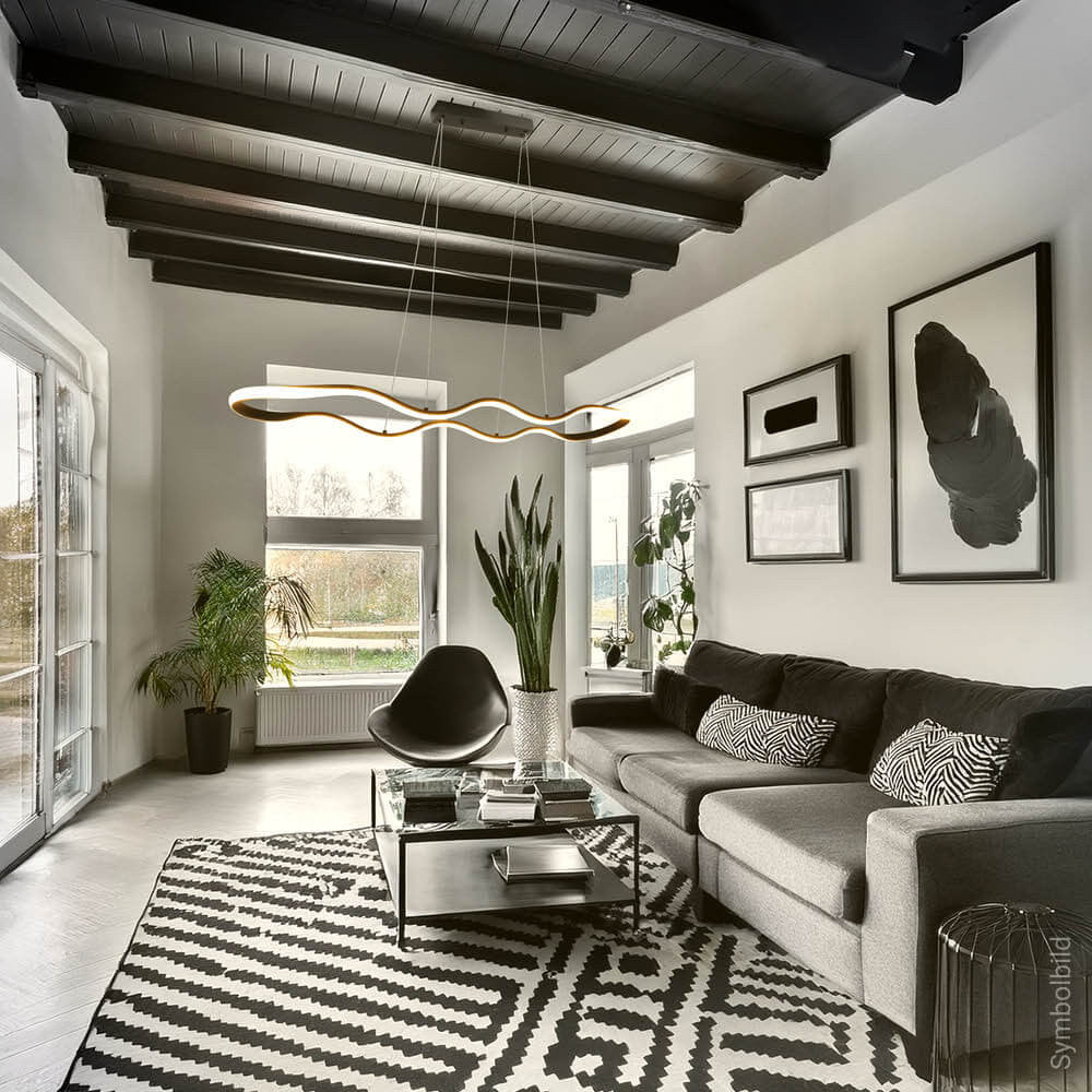 LED Pendant Lamp 24W Sand Black - image 6