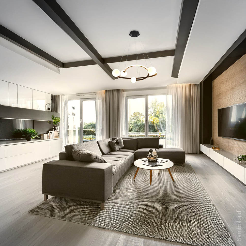 LED Pendant Lamp 36W Sand Black - image 6
