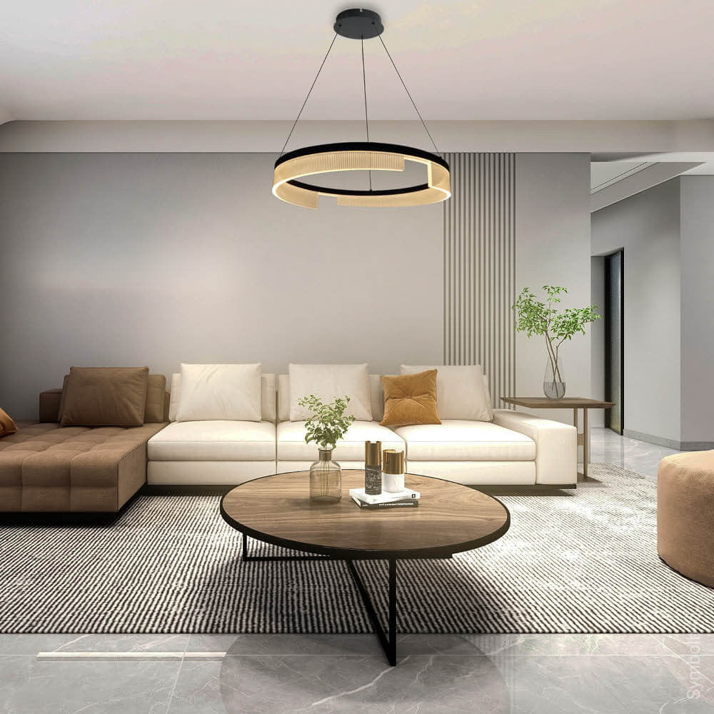 LED Pendant Lamp 23W Sand Black - image 5