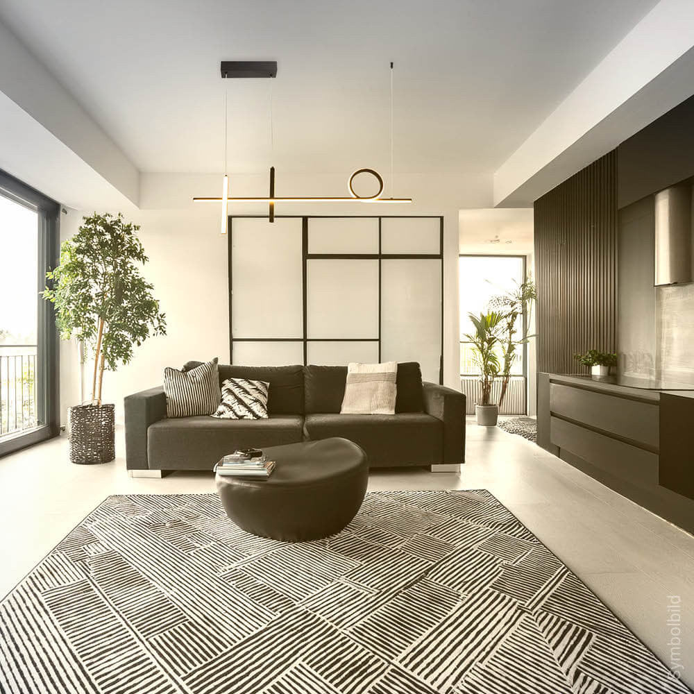 LED Pendant Lamp 24W Black/White - image 5