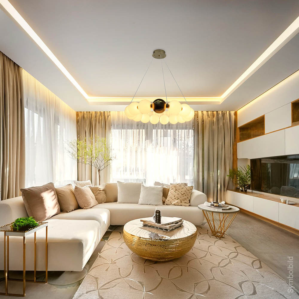 LED Pendant Lamp 27W Copper+White - image 6