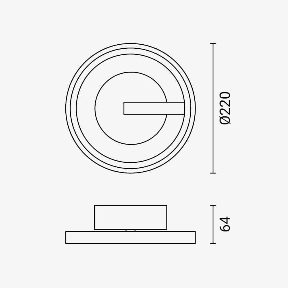 LED Ceiling Lamp 7W Black - image 4