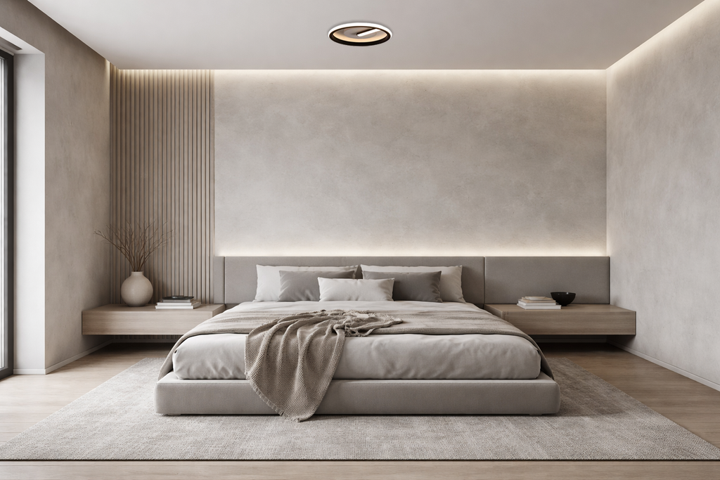 LED Ceiling Lamp 7W Black - product view