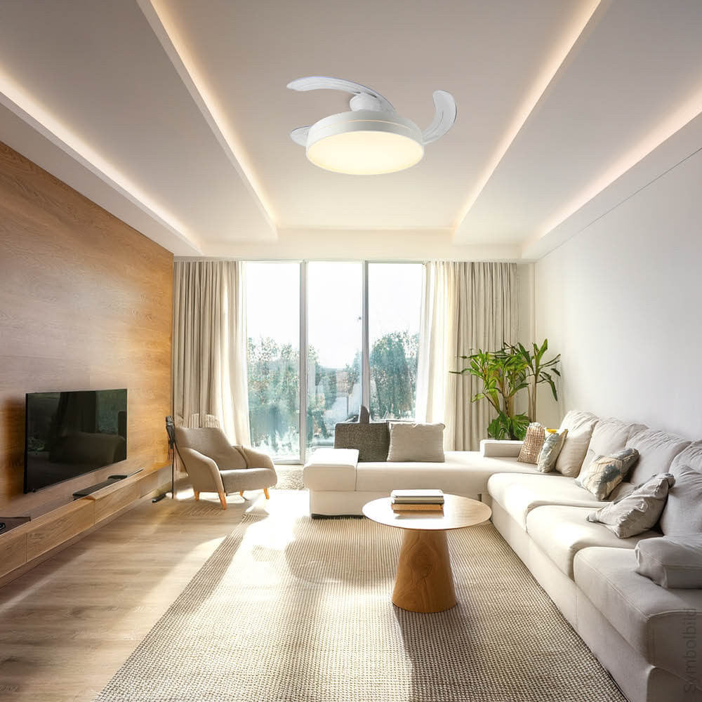 LED Fan Ceiling 36W/3CCT White + Remote Control - image 6