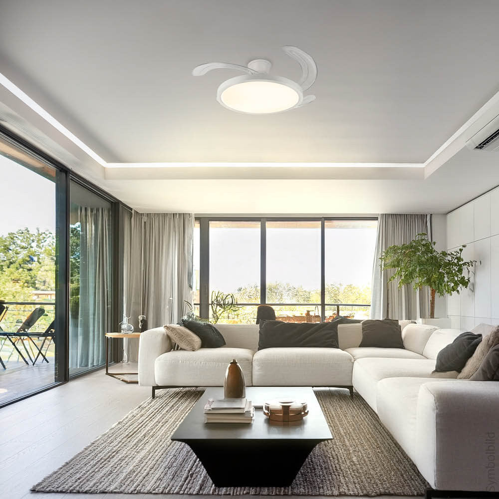 LED Fan Ceiling 36W/3CCT White Slim + Remote Control - image 6