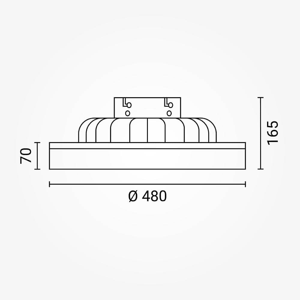 LED Fan Ceiling 36W/3CCT White/Black + Remote Control - image 3