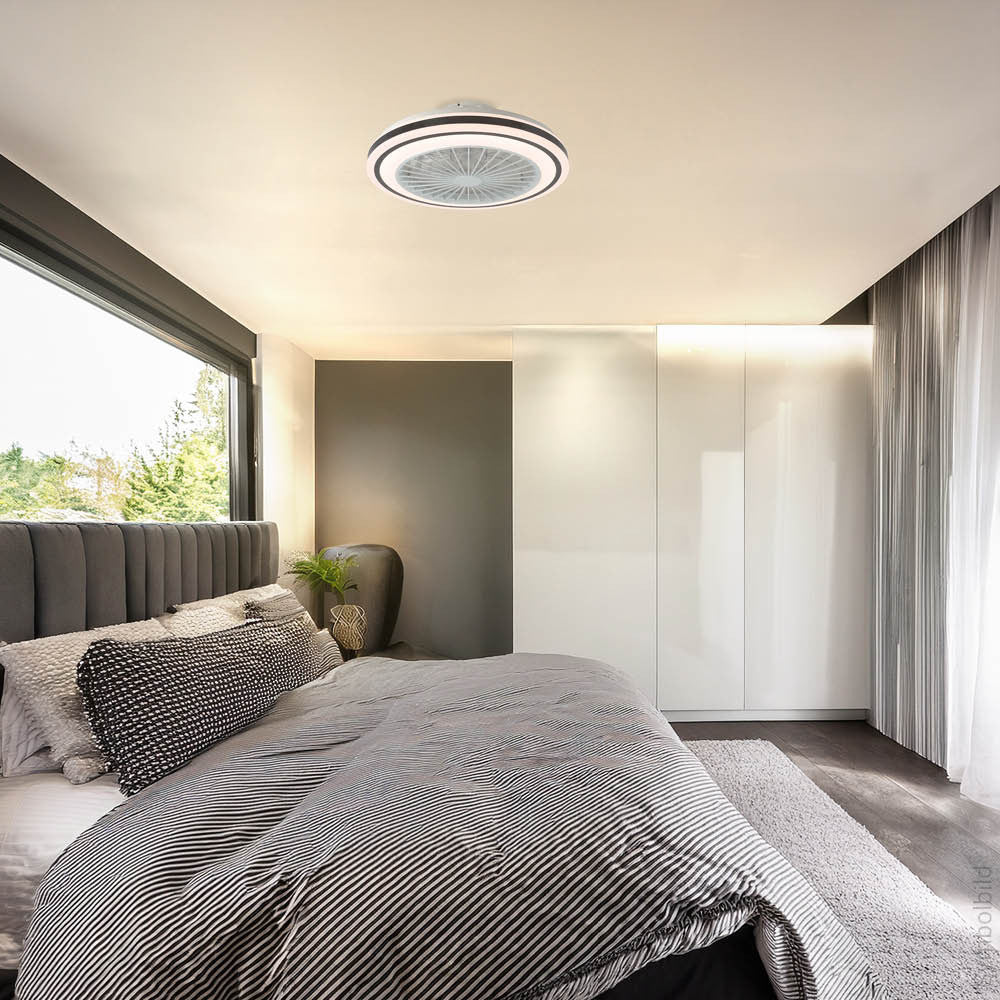LED Fan Ceiling 36W/3CCT White/Black + Remote Control - image 6