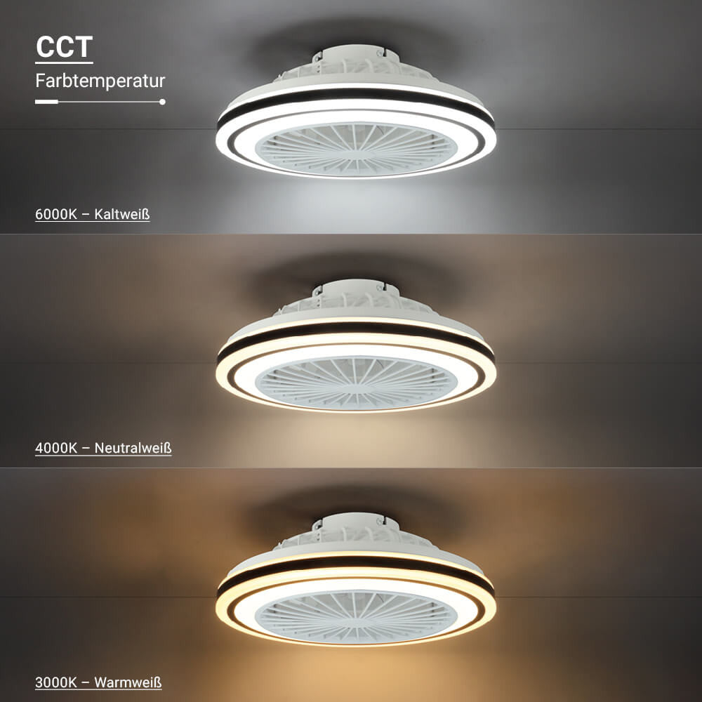 LED Fan Ceiling 36W/3CCT White/Black + Remote Control - image 5