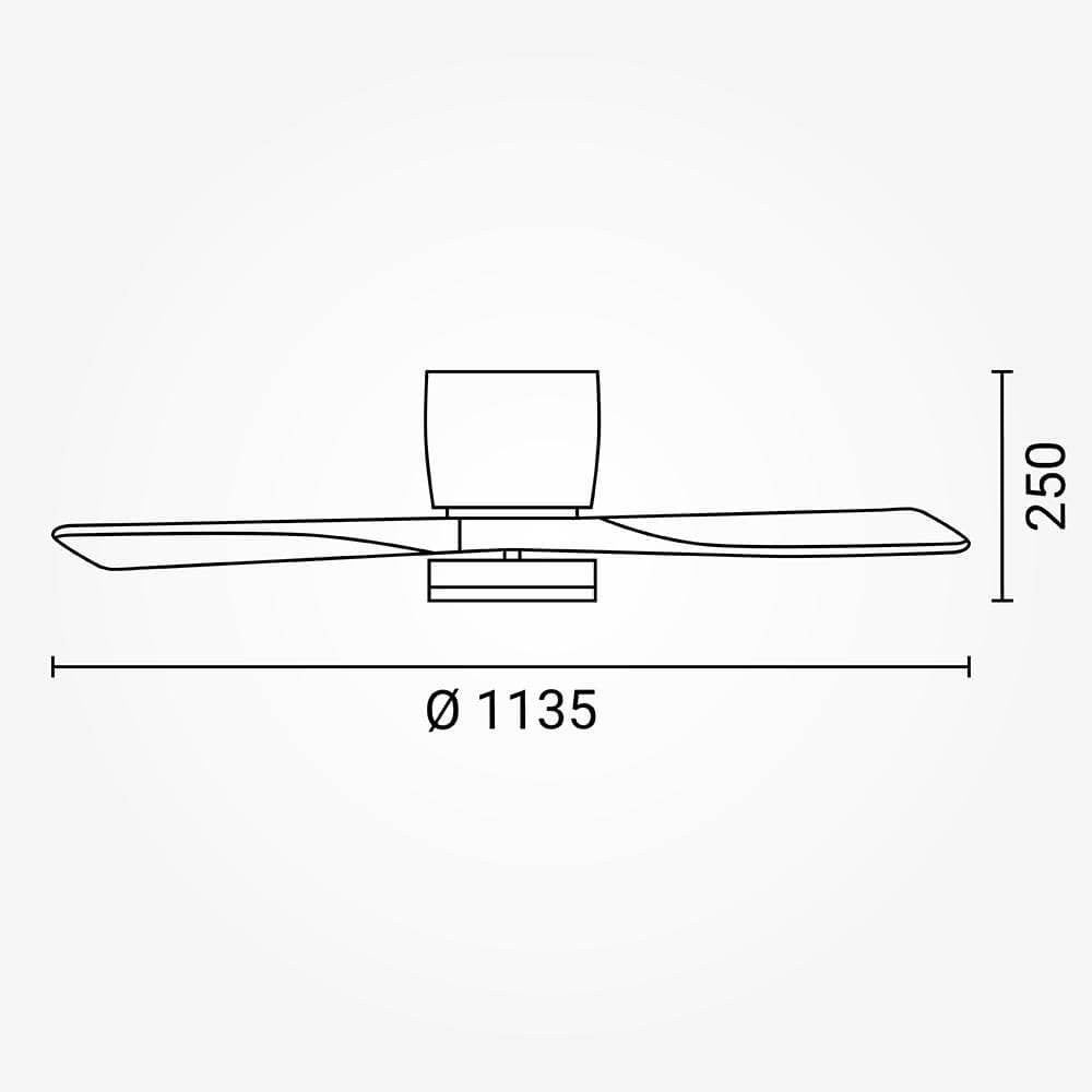 LED Fan Ceiling 18W/3CCT Black Wood + Remote Control - image 3