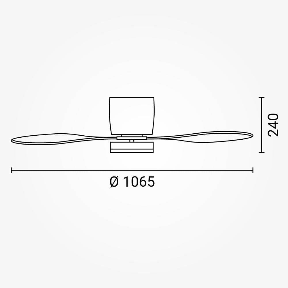 LED Fan Ceiling 18W/3CCT Black + Remote Control - image 3