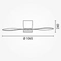 LED Fan Ceiling 18W/3CCT White + Remote Control - image 3