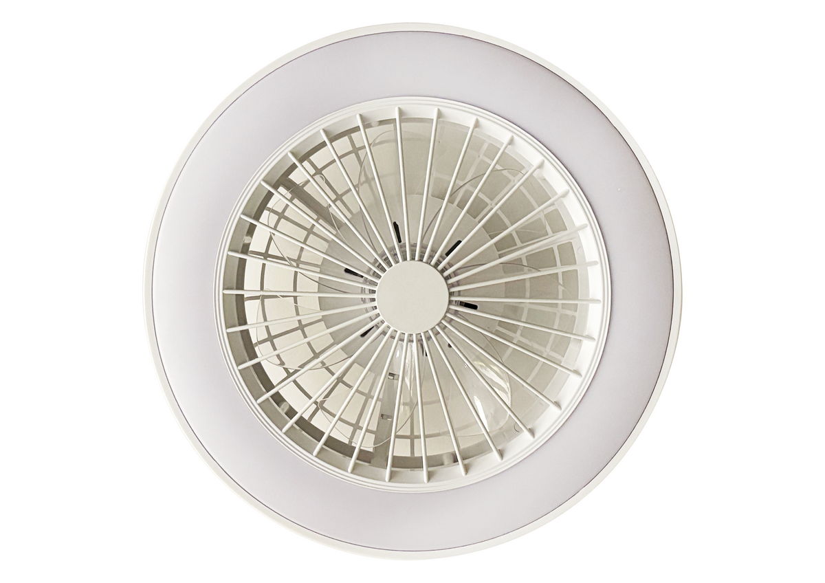 LED FAN Ceiling 36W/3CCT White Body + Remote Control