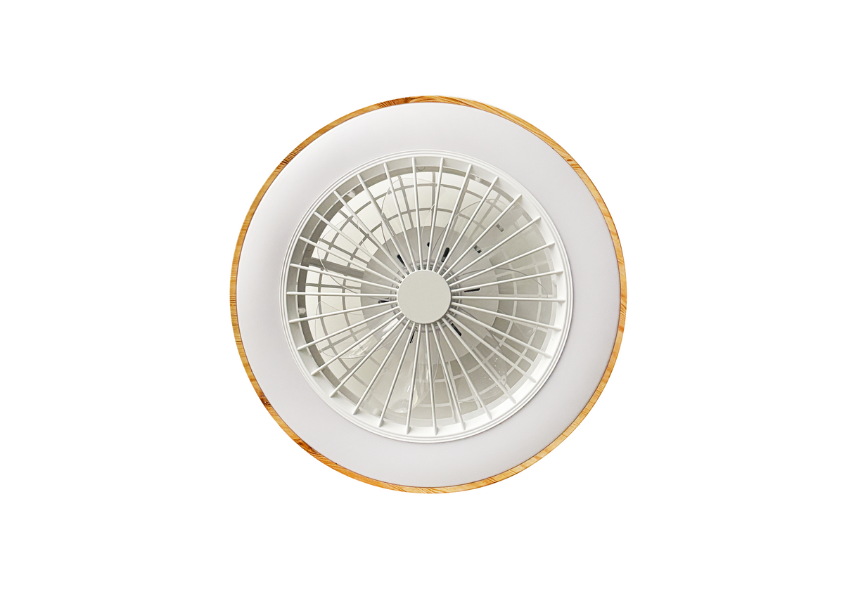 LED FAN Ceiling 36W/3CCT White/Wood Body + Remote Control