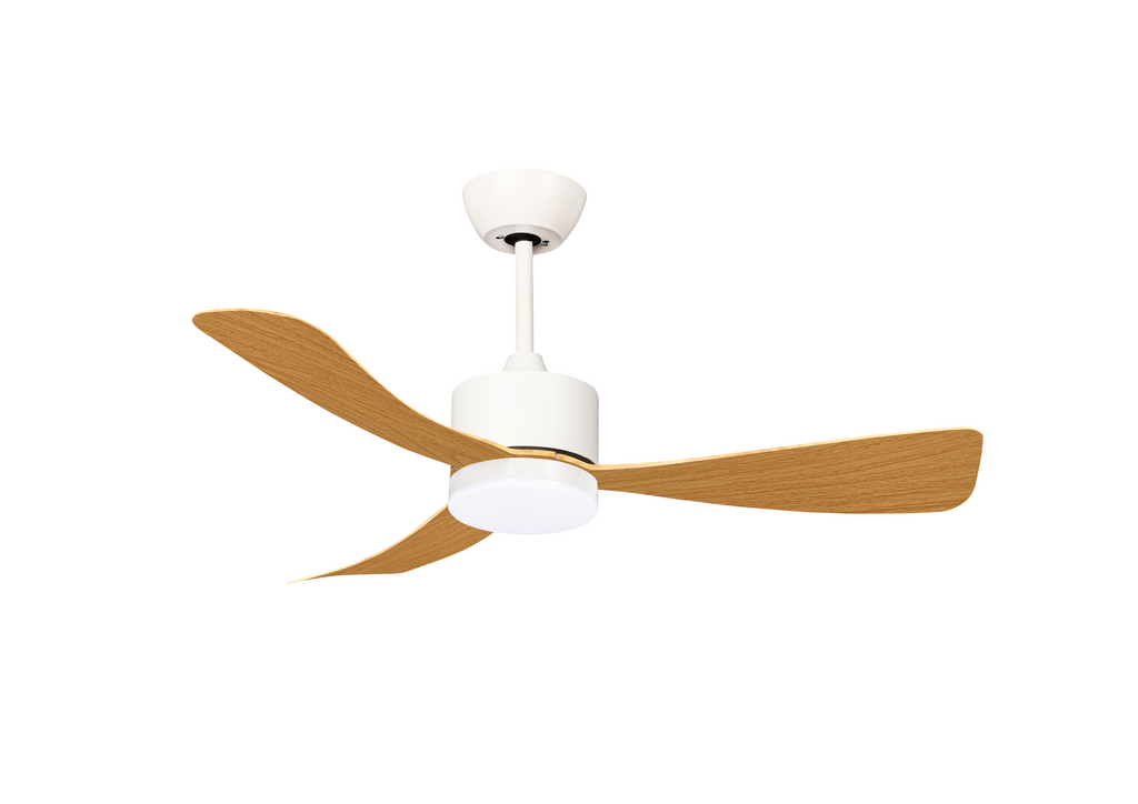 LED FAN Ceiling 18W/3CCT White/Wood + Remote Control