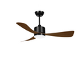 LED FAN Ceiling 18W/3CCT Black/Wood + Remote Control