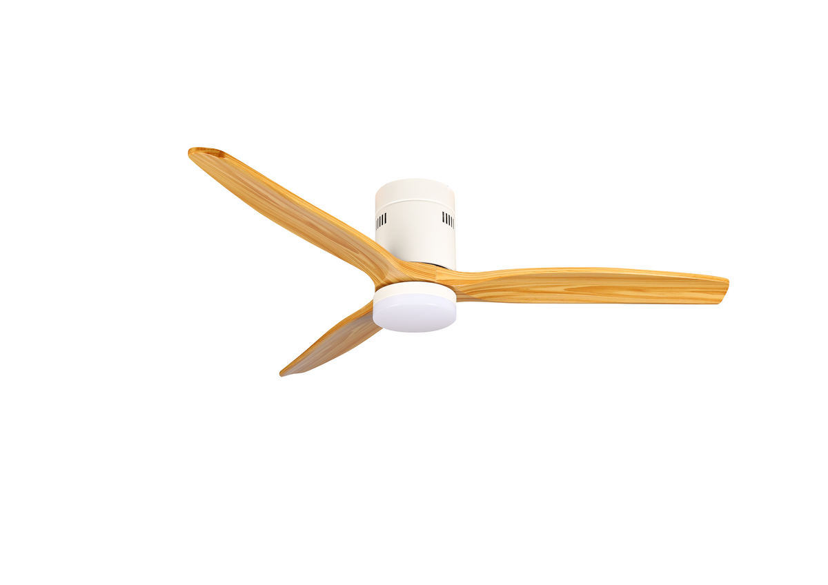 LED FAN Ceiling 18W/3CCT White/Wood + Remote Control