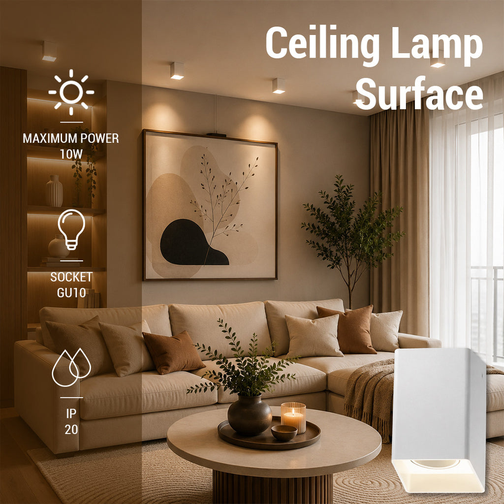 Spotlight Fixture Square Plastic Max 10W - image 3