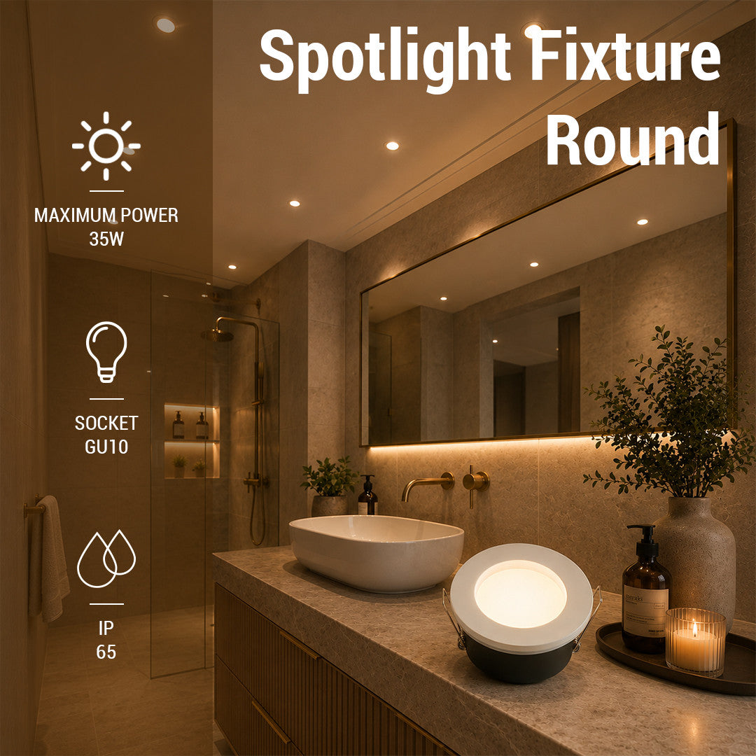 Spotlight Fixture Round Aluminium Max 35W - image 3