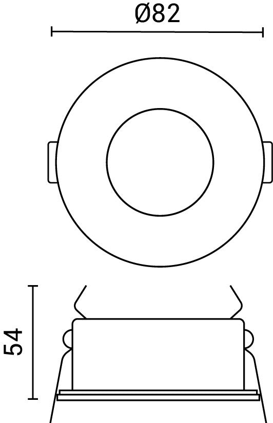 Spotlight Fixture Round Aluminium Max 35W - product view