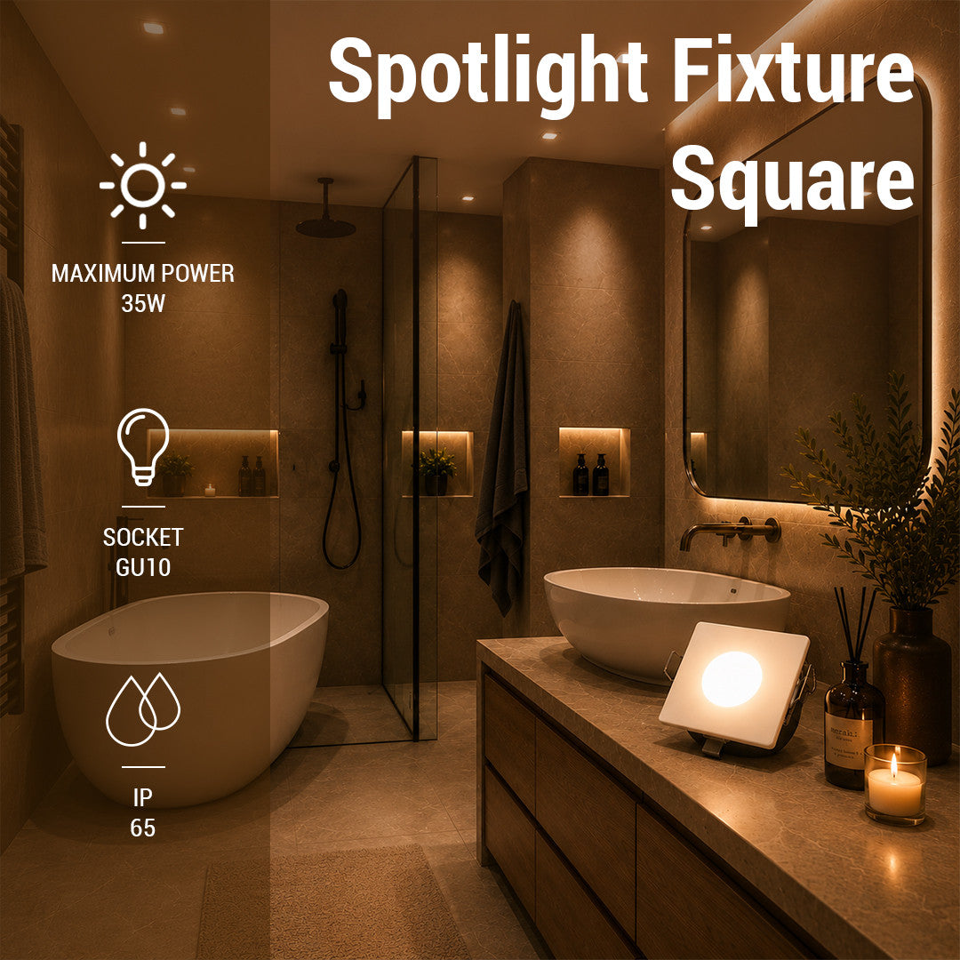 Spotlight Fixture Square Aluminium Max 35W - image 3