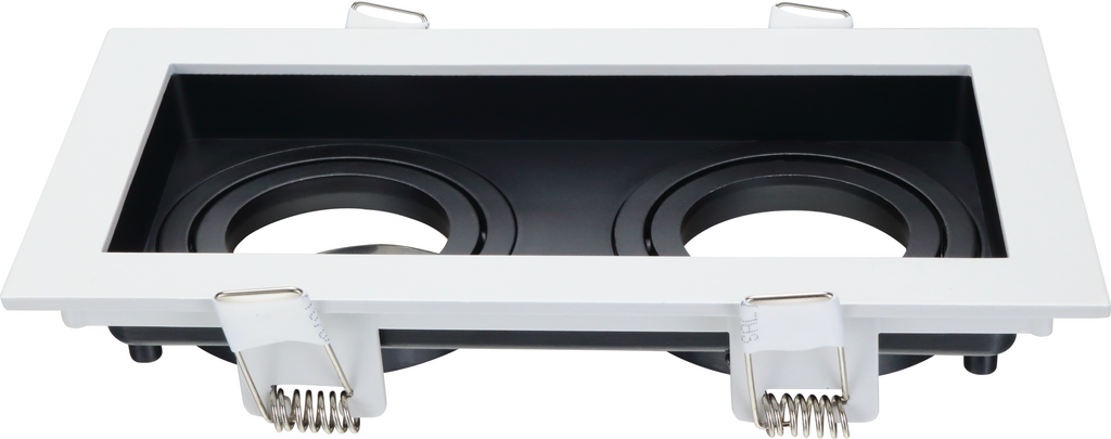 Spotlight Fixture Square Aluminium White/Black Max 35W