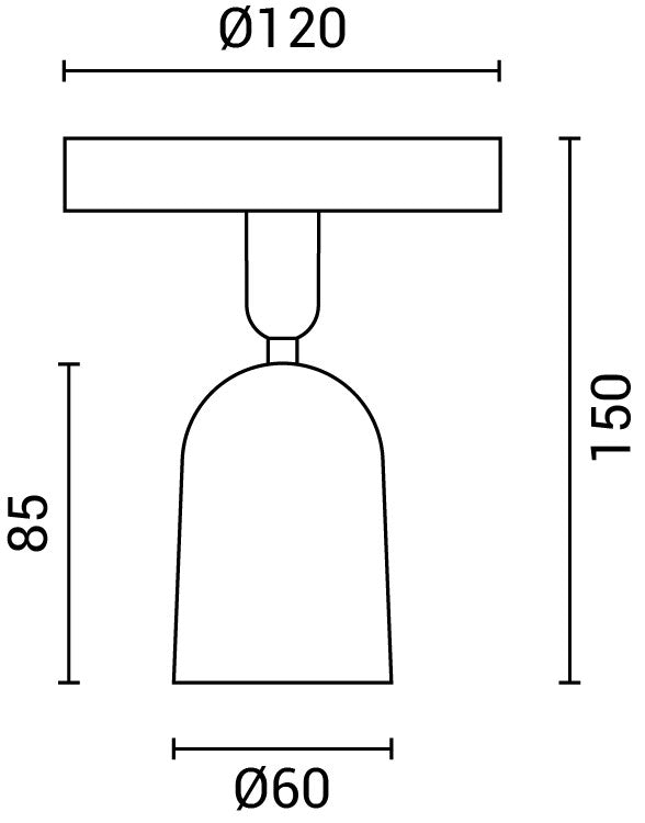 Spotlight Fixture Plastic - product view