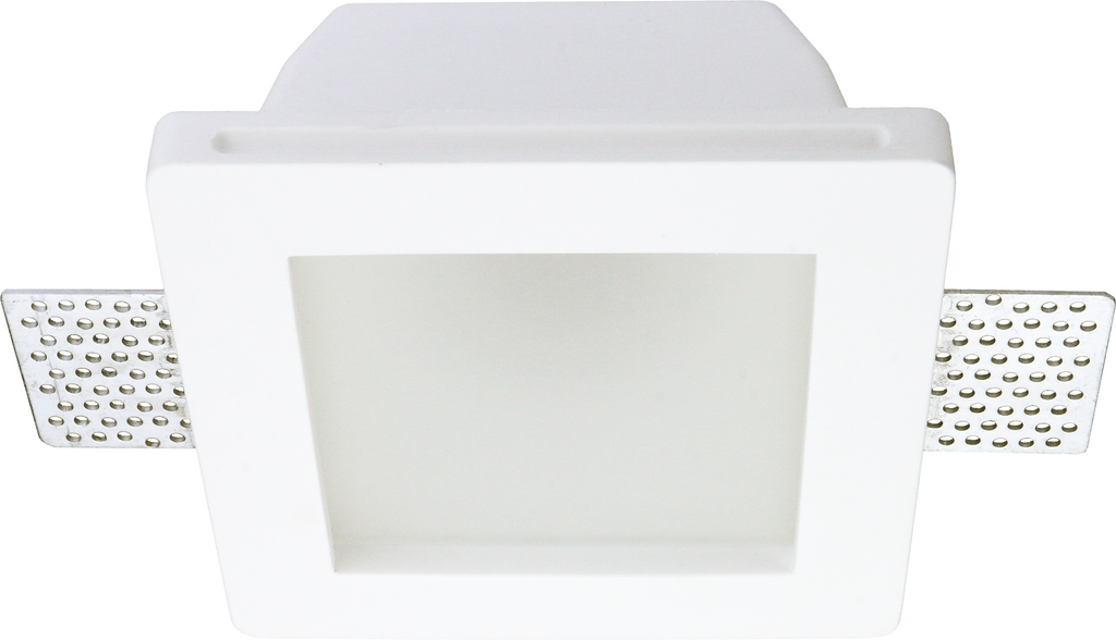 Ceiling Fitting Trimless Recessed Square Frosted Glass