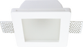 Ceiling Fitting Trimless Recessed Square Frosted Glass