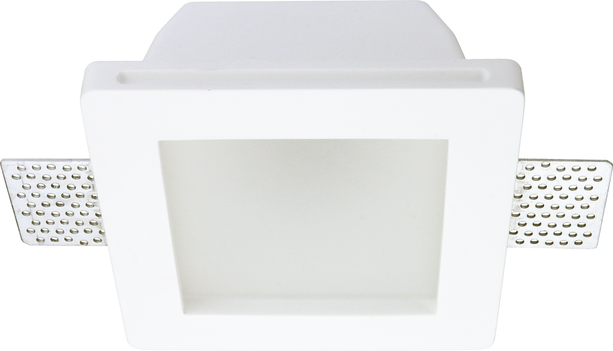 Ceiling Fitting Trimless Recessed Square Frosted Glass