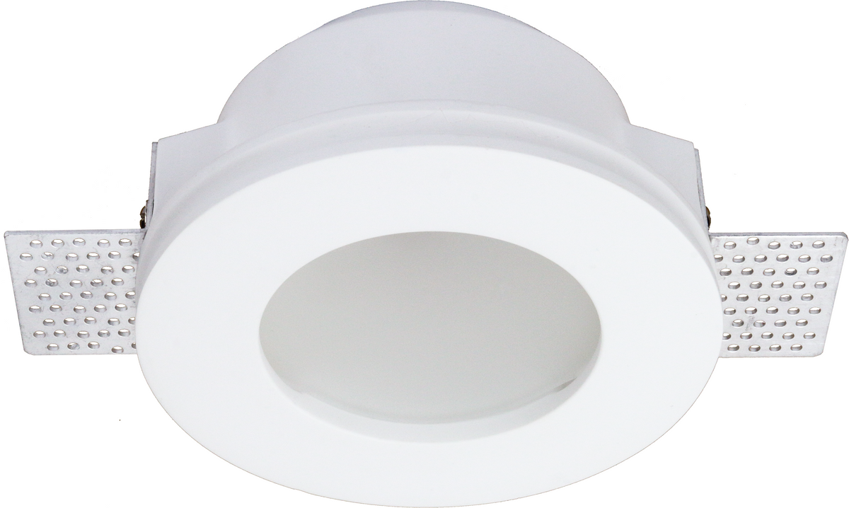 Ceiling Fitting Trimless Recessed Round Frosted Glass