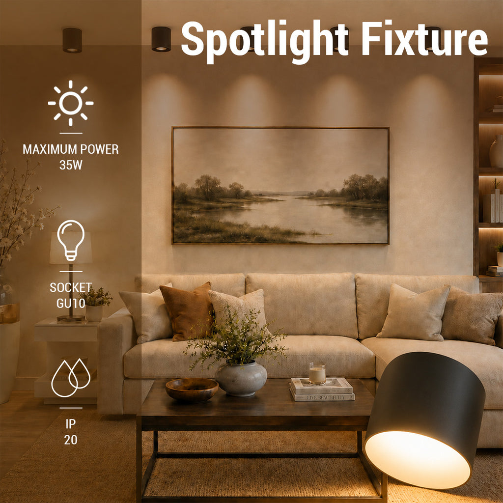 Spotlight Fixture Black - image 3