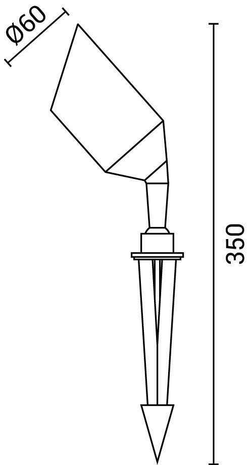 Spotlight Fixture Spike IP65 - product view
