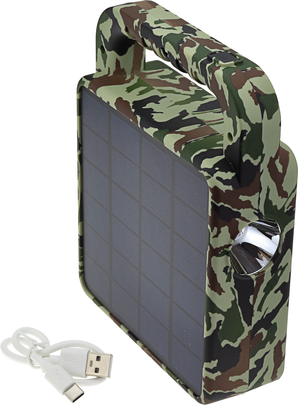 Solar Portable Bluetooth Speaker+Lamp Camouflage - energy label