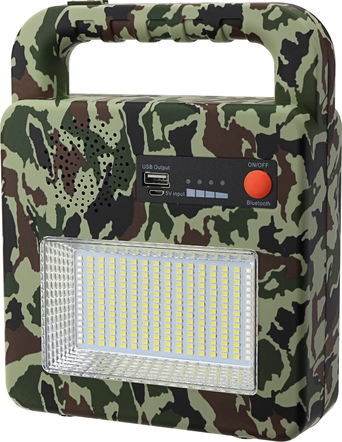 Solar Portable Bluetooth Speaker+Lamp Camouflage