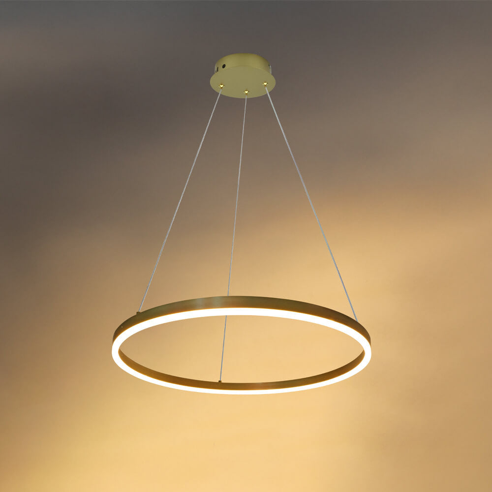 LED Pendant Lamp 22W Satin Gold - image 5