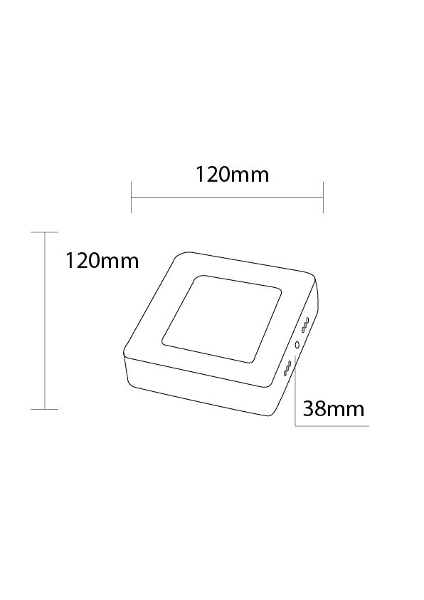 LED Surface Panel Square AC85-260V - product view