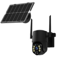 4MP Wi-Fi Solar Battery IP Camera Black SD-Slot