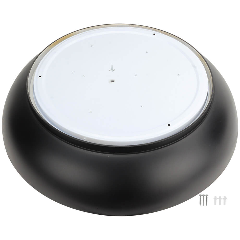 LED Ceiling Light 24W Black/Wood Body CCT - image 7