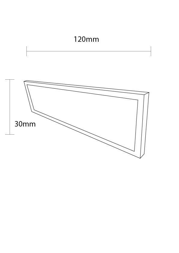 LED PANEL 120x30cm 36W UGR<19 (MOQ 6pcs/BOX) - product view