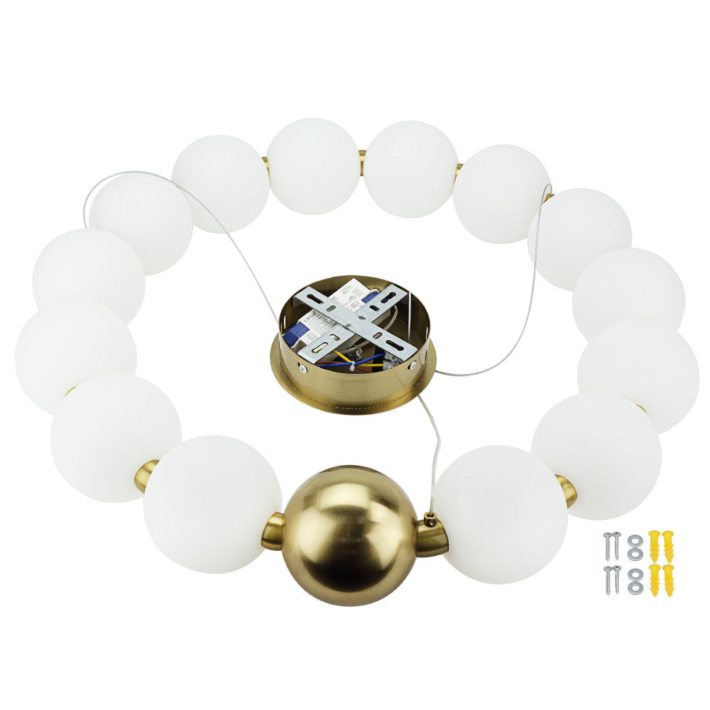 LED Pendant Lamp 27W Copper+White - image 4