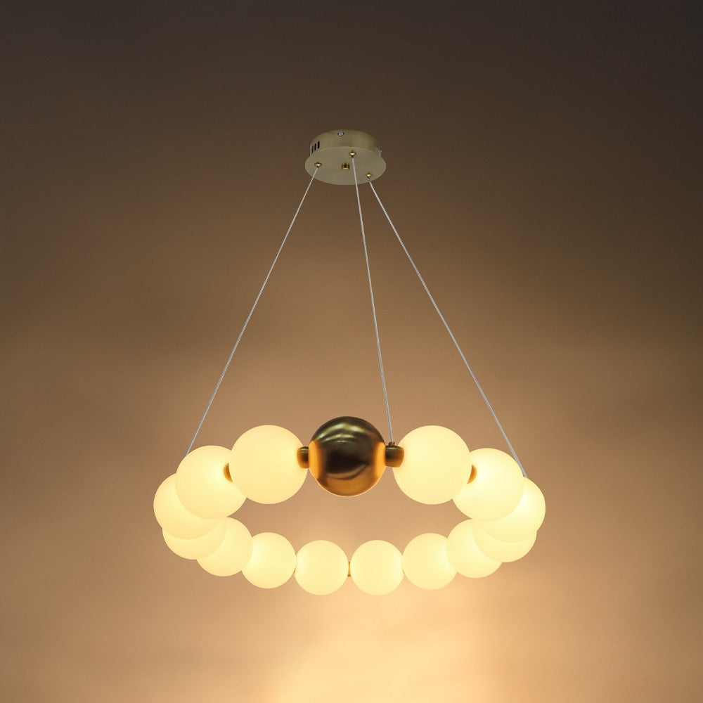 LED Pendant Lamp 27W Copper+White - image 5
