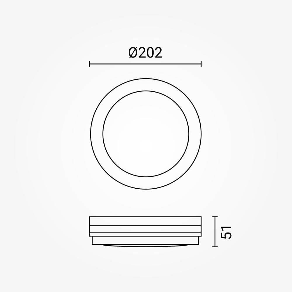 LED Outdoor Ceiling Light White 30W CCT IP65 - MICROWAVE SENSOR - image 3
