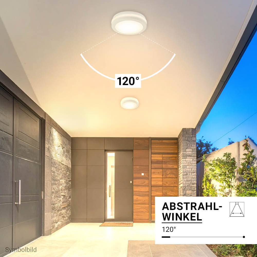 LED Outdoor Ceiling Light White 30W CCT IP65 - MICROWAVE SENSOR - image 7