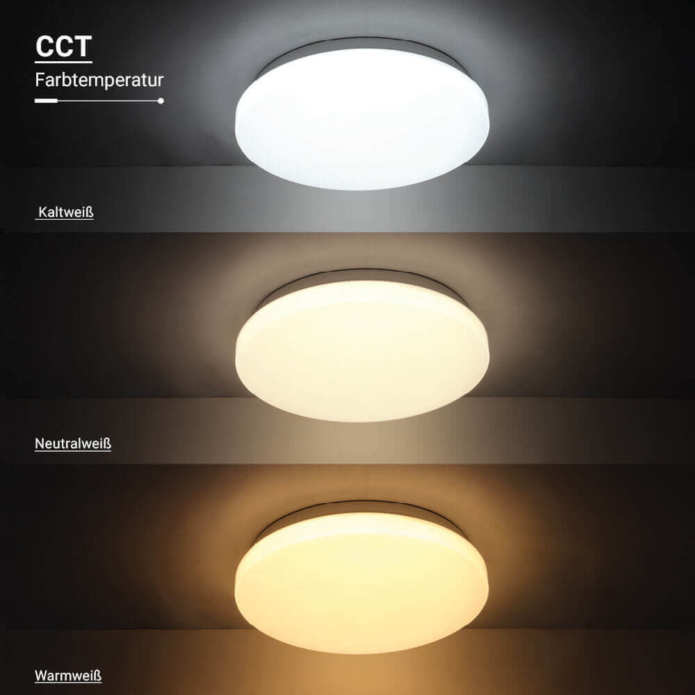 LED Ceiling Light 12W CCT DIP-Switch IP20 Matt Cover - image 5