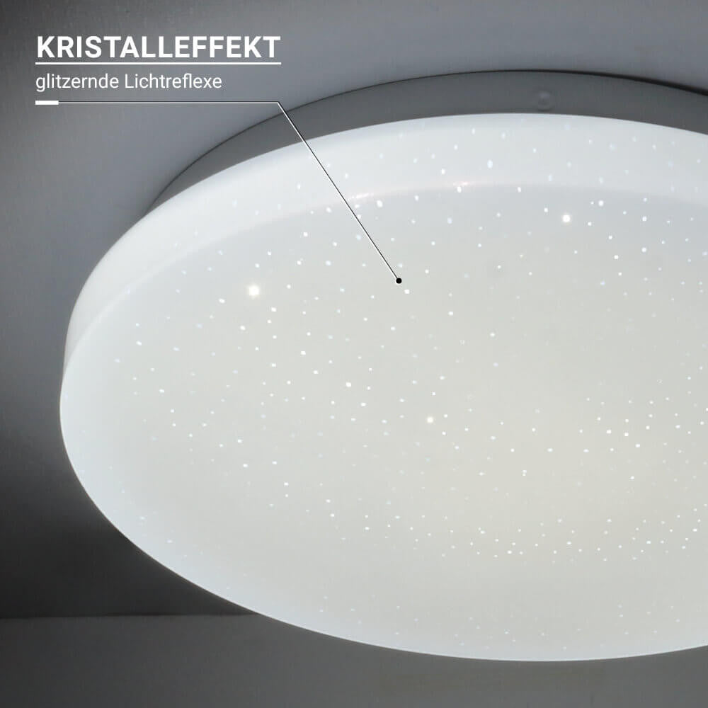 LED Ceiling Light 12W CCT DIP-Switch IP20 Star Cover - image 5