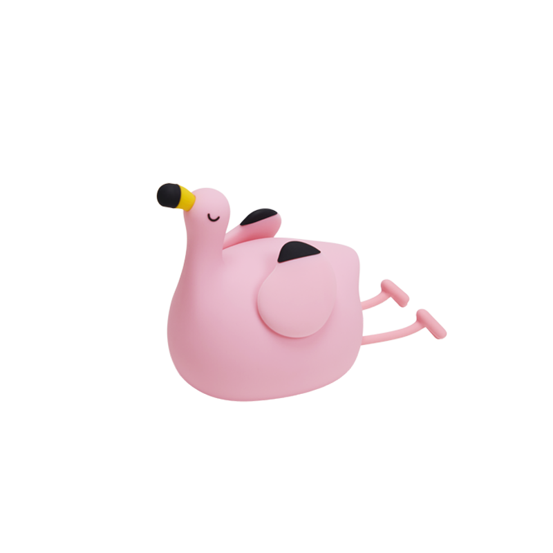 Kids Toy Light Silicone FLAMINGO 2W 1200mAh 5V/1A