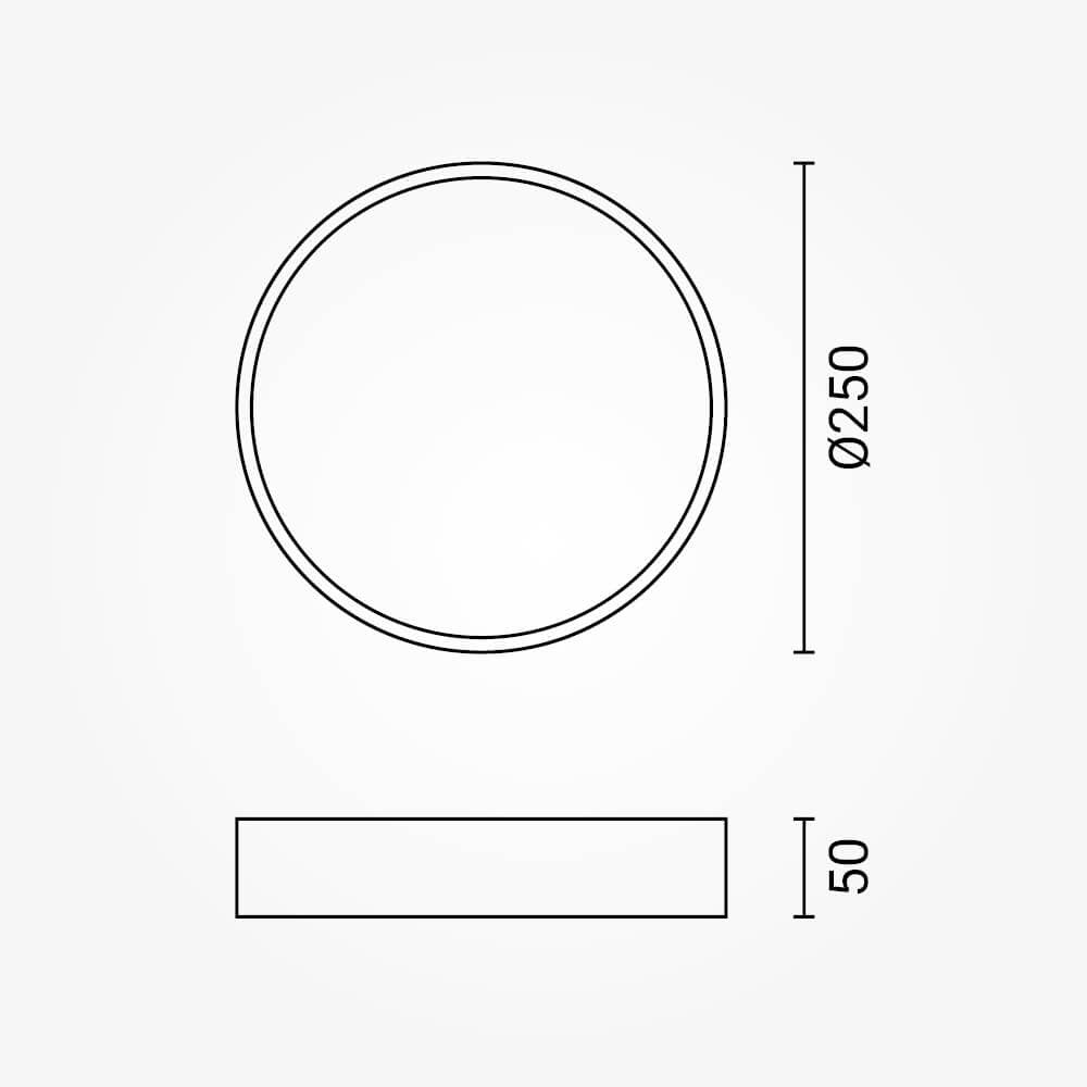 LED Ceiling Light White Body - Round - image 4