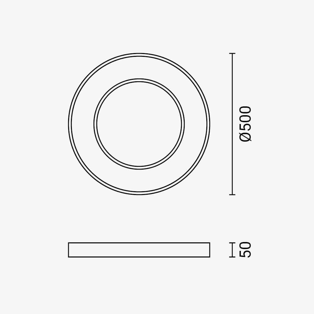 LED Ceiling Light Round Shape White Body - image 4