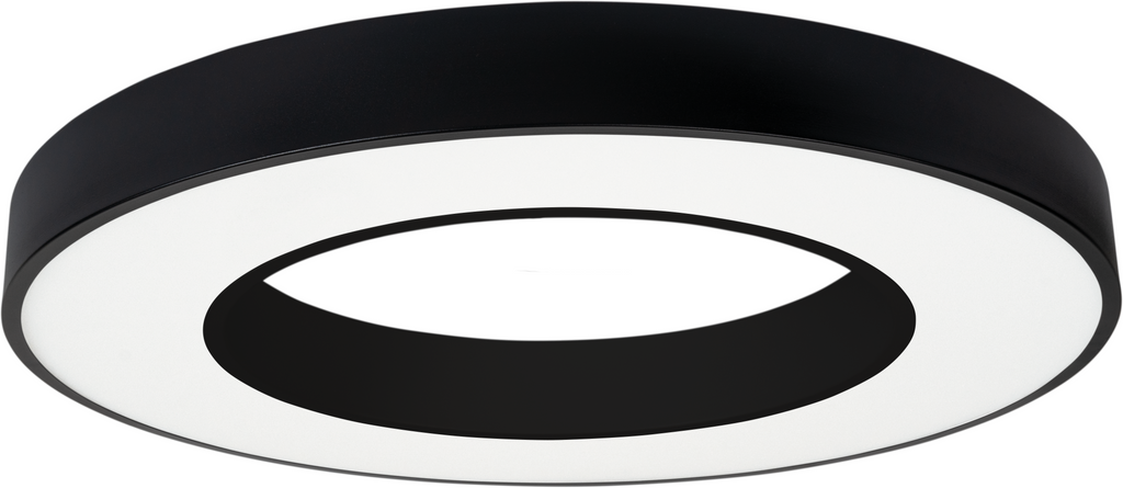 LED Ceiling Light Round Shape Black Body
