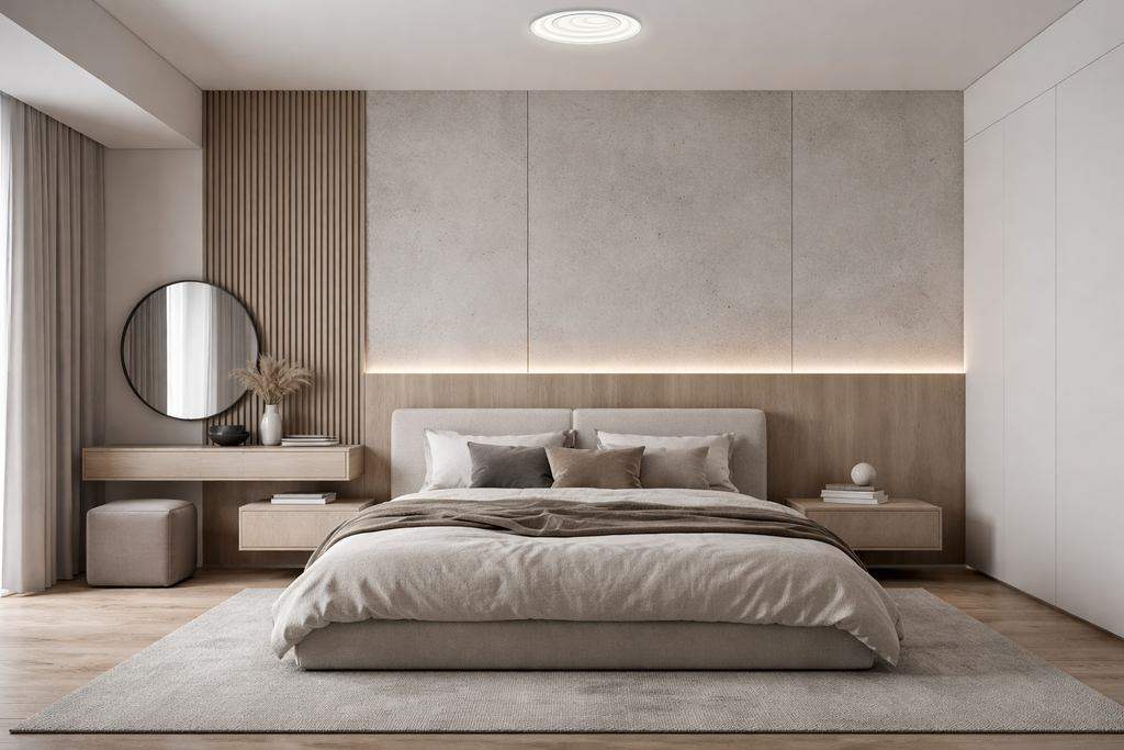 LED Ceiling Light Round 48x2W With Remote Control - product view